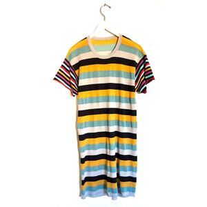 Replica Los Angeles Mixed Stripe Boyfriend T-Shirt Dress - S/M